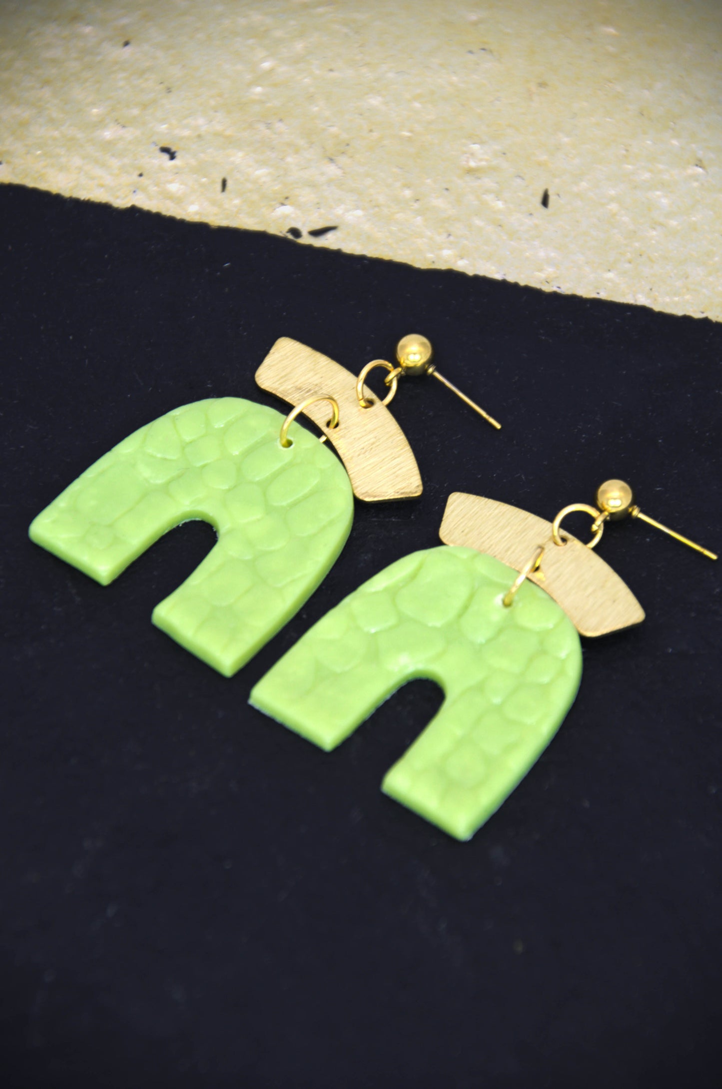 Cercei Verzi Art Deco