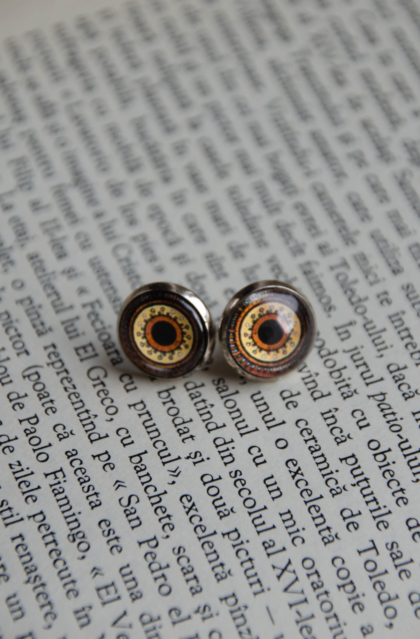 Cercei Rotunzi Cat Eye Brown
